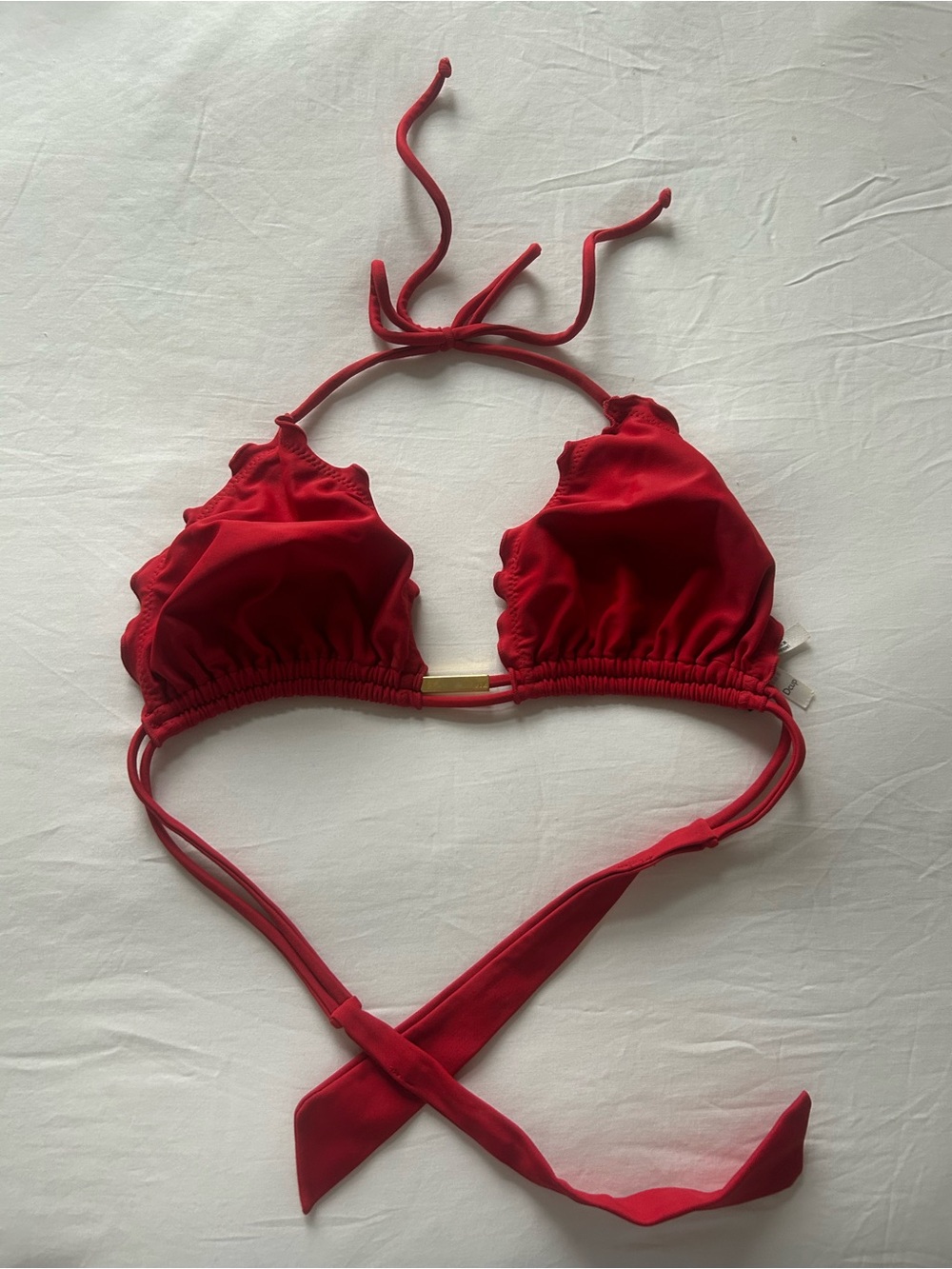 Vix Red Triangle Bikini Top
